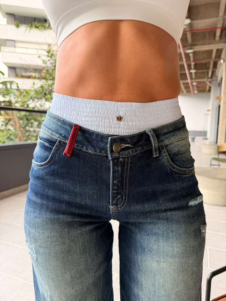 JEANS DeLARO - ANCHOS - CON BOLSILLOS