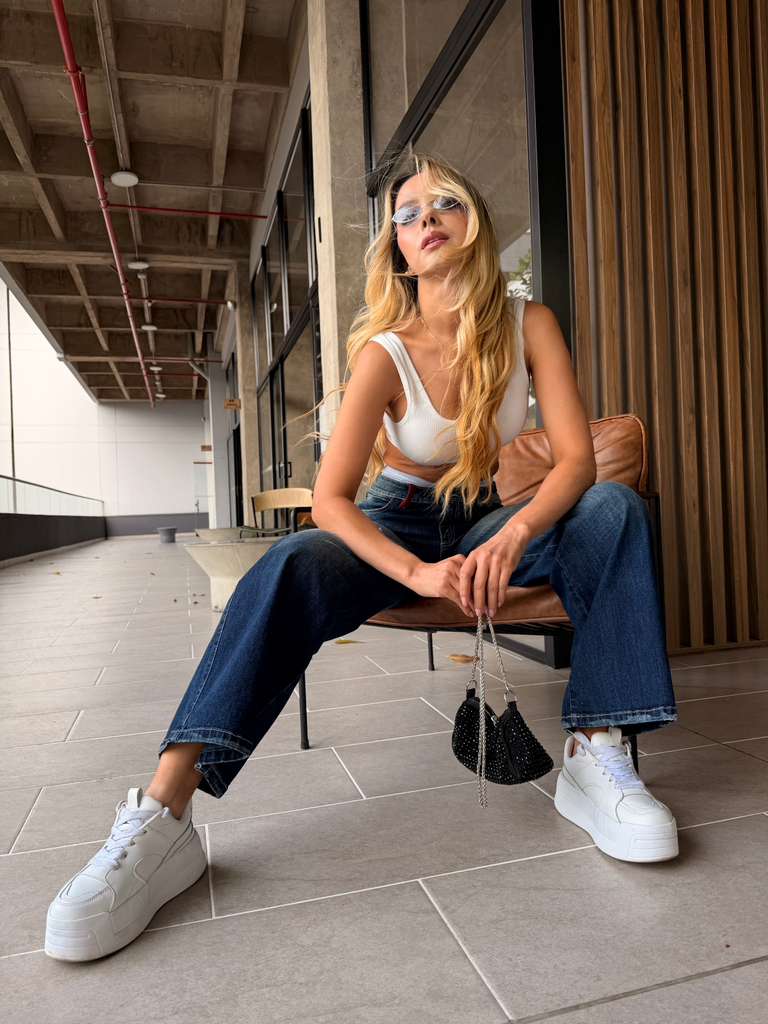 JEANS DeLARO - ANCHOS - CON BOLSILLOS