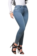 JEANS DIRTY -  Bota Skinny (tubo) - Con   Bolsillos - Con o sin FAJA TRIPLE LEVANTA Cola 3D - 4D - Tiro ALTO