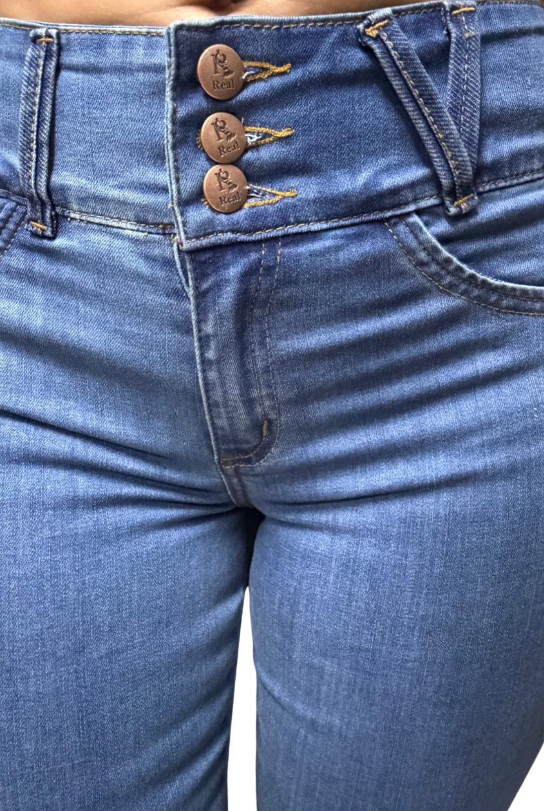 JEANS JOHANNA -  Bota Skinny (tubo) - Sin Bolsillos - Con o sin FAJA TRIPLE LEVANTA Cola 3D - 4D - Tiro ALTO