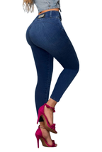 JEANS MARICELLA -  Bota Skinny (tubo) - Sin Bolsillos - Con o sin FAJA TRIPLE LEVANTA Cola 3D - 4D - Tiro ALTO