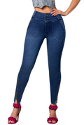 JEANS MARICELLA -  Bota Skinny (tubo) - Sin Bolsillos - Con o sin FAJA TRIPLE LEVANTA Cola 3D - 4D - Tiro ALTO