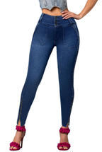 JEANS MARICELLA -  Bota Skinny (tubo) - Sin Bolsillos - Con o sin FAJA TRIPLE LEVANTA Cola 3D - 4D - Tiro ALTO