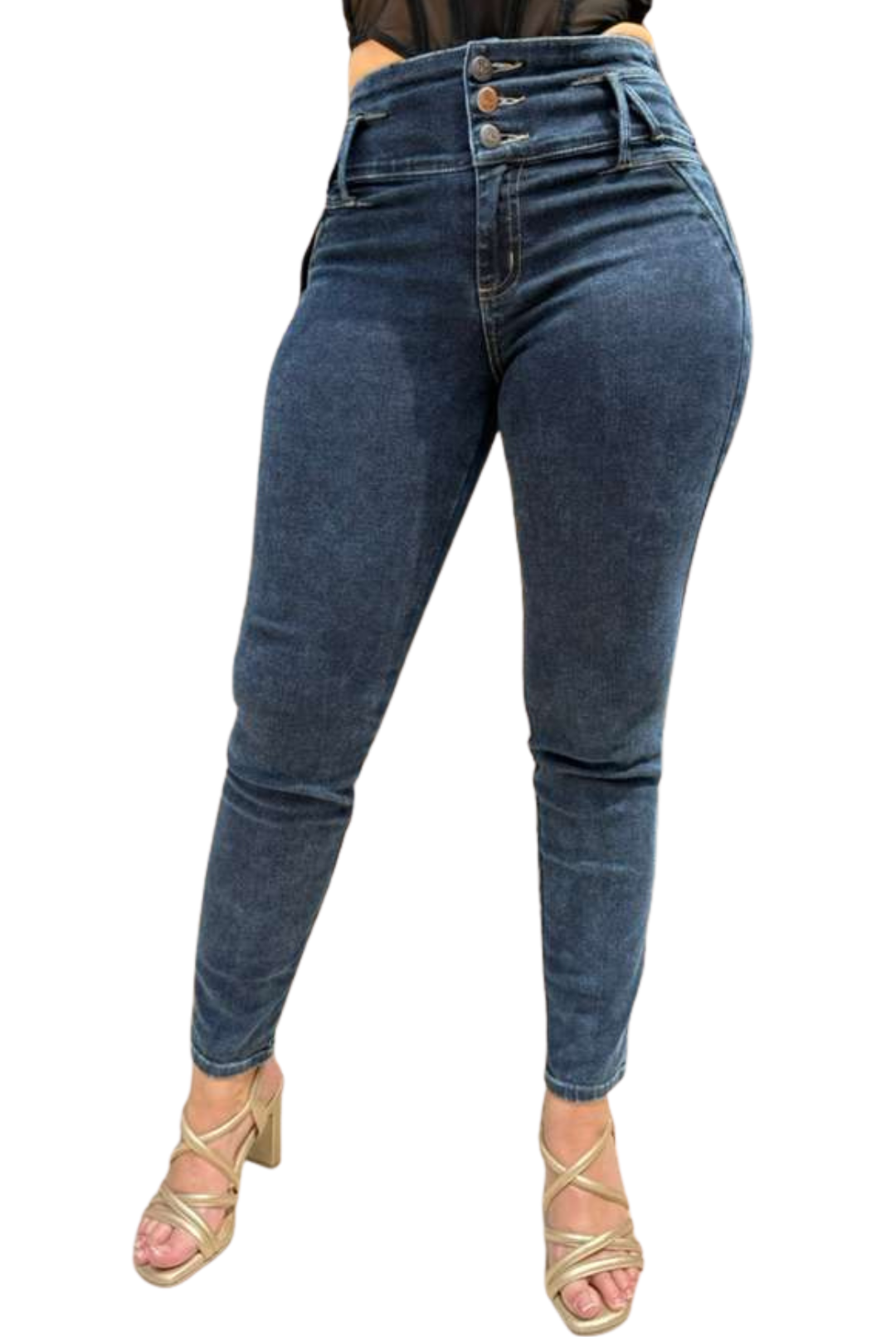 JEANS SINDY-  Bota Skinny (tubo) - Sin Bolsillos - Con o sin FAJA TRIPLE LEVANTA Cola 3D - 4D - Tiro ALTO