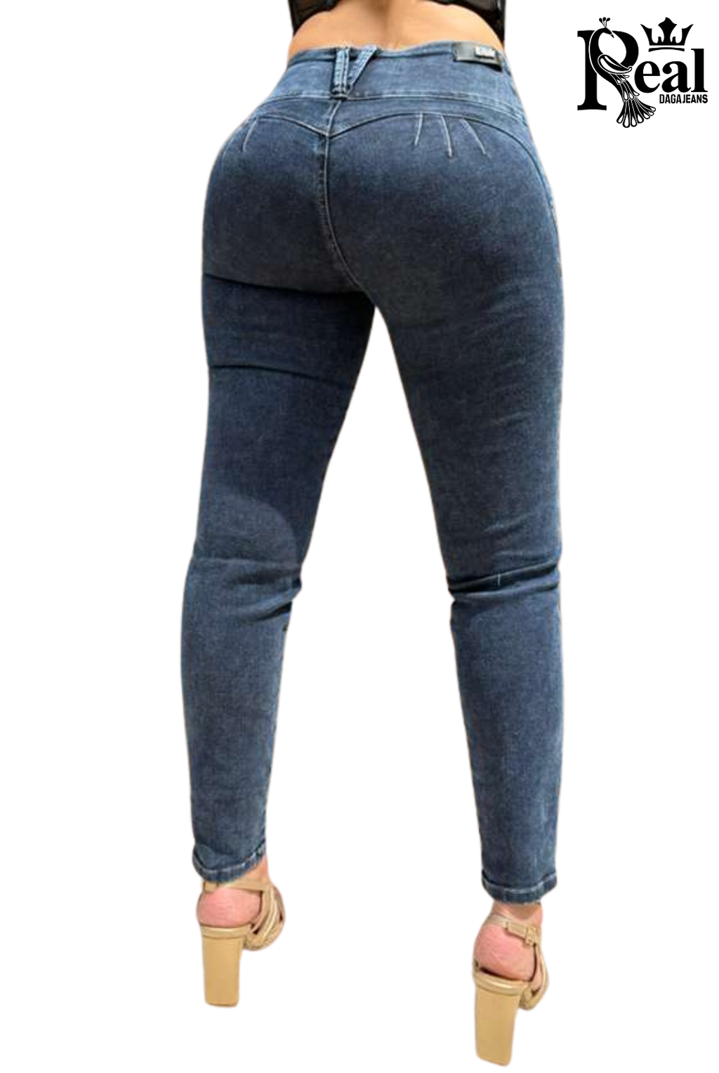 JEANS SINDY-  Bota Skinny (tubo) - Sin Bolsillos - Con o sin FAJA TRIPLE LEVANTA Cola 3D - 4D - Tiro ALTO