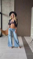 JEANS LEPARCE - ANCHO CON STRECH - REAL CULTURE